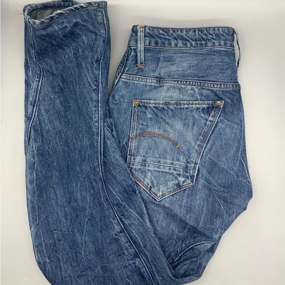 G-Star Raw Denim Arc 3D Loose Tapered Braces Jeans Size 30 (693) - Picture 5 of 7